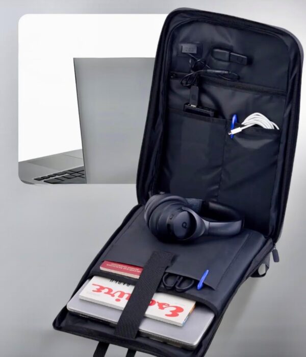 13.3 Inch LCD Backpack with Integrated Screen & Sound, LED Display Tech Backpack, Smart Digital Screen Bag with Speaker advertising for business, Portable Multimedia - Image 2