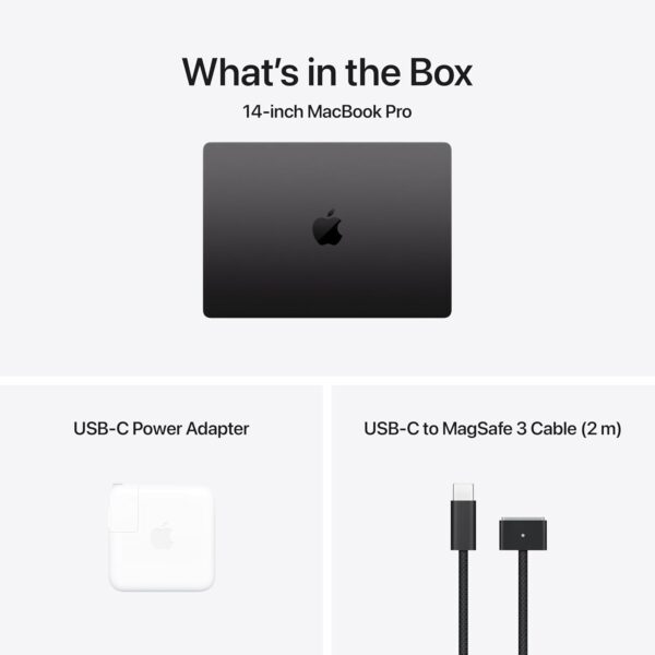 Apple 2024 MacBook Pro Laptop with M4 chip with 10‑core CPU and 10‑core GPU: Built for Apple Intelligence, 14.2-inch Liquid Retina XDR Display, 16GB Unified Memory, 512GB SSD Storage; Space Black - Image 6
