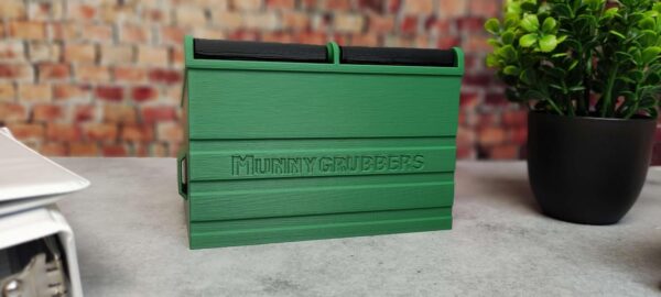 MunnyGrubbers - Dumpster Fire Desk Organizer Caddy - Includes Removable Fake LED Flame & Remote - Cute Desk Decor, Gag Gifts, Funny Gifts for Coworker, Employee Appreciation - (DFPH-Green) - Image 7