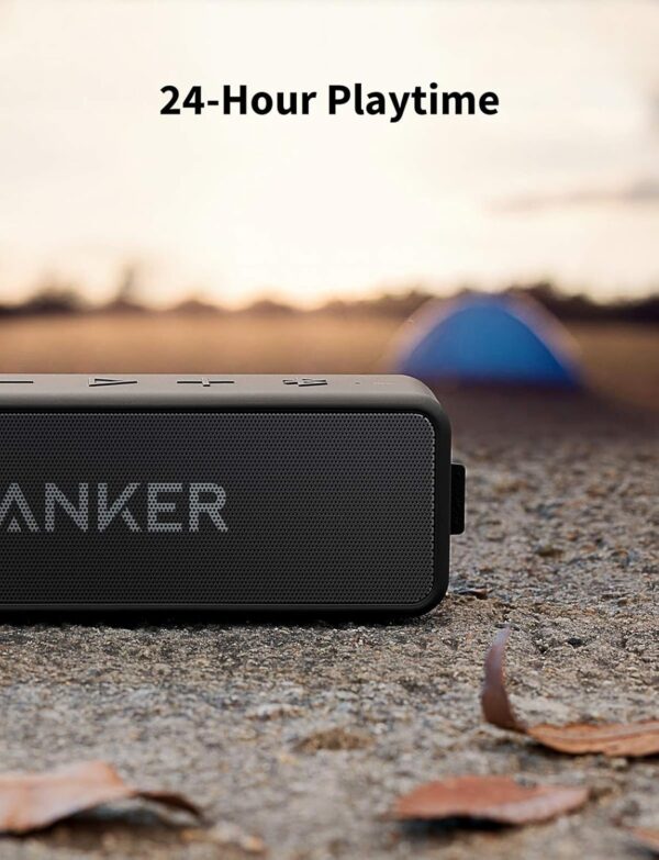 Anker Soundcore 2 Portable Bluetooth Speaker with IPX7 Waterproof, 24-Hour Playtime, Wireless Stereo Pairing, 12W Stereo Sound, Bluetooth 5, Bassup, Electronics for Home, Shower, Outdoors, Travel - Image 3
