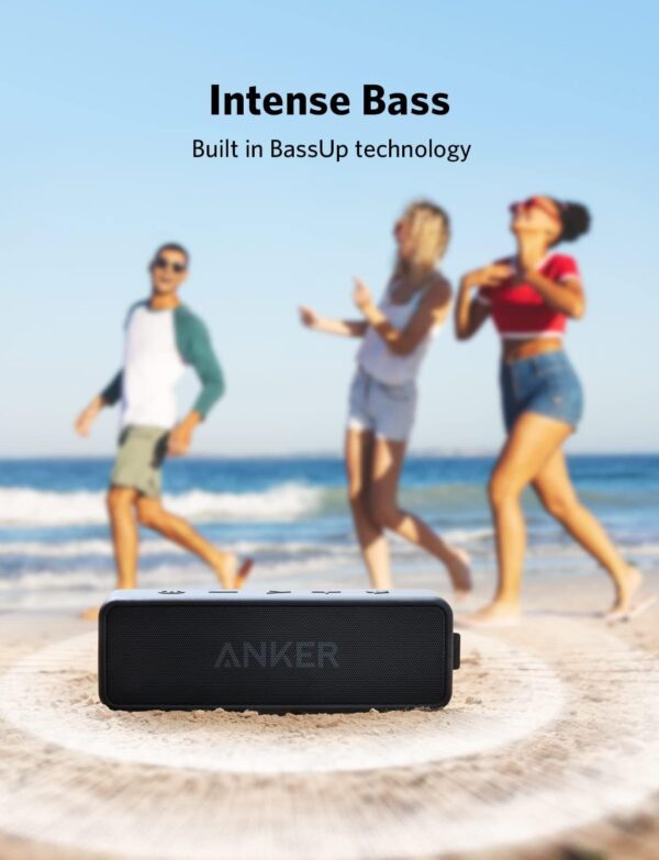 Anker Soundcore 2 Portable Bluetooth Speaker with IPX7 Waterproof, 24-Hour Playtime, Wireless Stereo Pairing, 12W Stereo Sound, Bluetooth 5, Bassup, Electronics for Home, Shower, Outdoors, Travel - Image 6