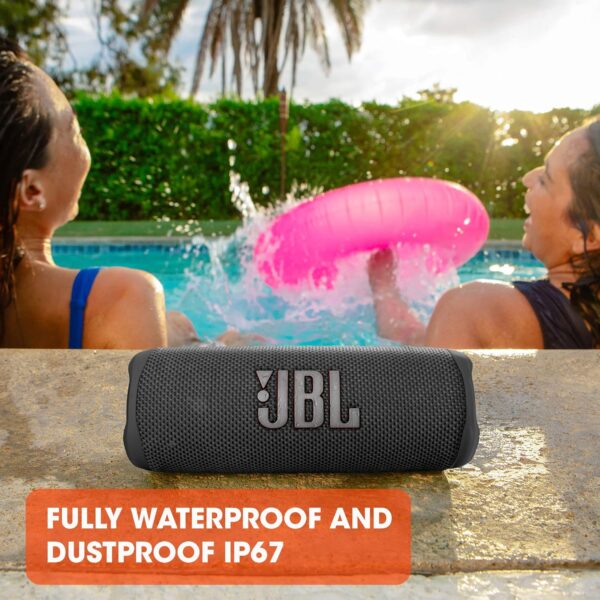 JBL Flip 6 - Portable Bluetooth Speaker, powerful sound and deep bass, IPX7 waterproof, 12 hours of playtime, JBL PartyBoost for multiple speaker pairing for home, outdoor and travel (Blue) - Image 6