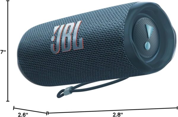 JBL Flip 6 - Portable Bluetooth Speaker, powerful sound and deep bass, IPX7 waterproof, 12 hours of playtime, JBL PartyBoost for multiple speaker pairing for home, outdoor and travel (Blue) - Image 8