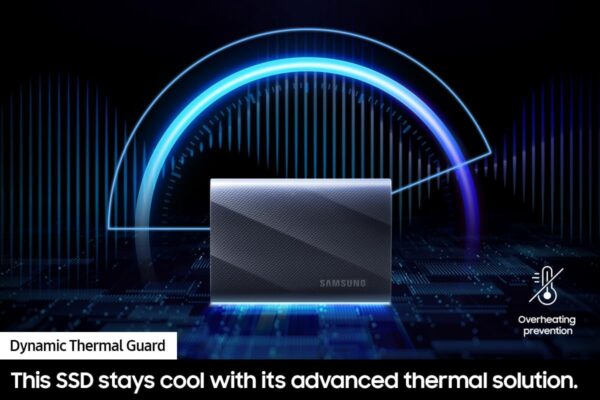 SAMSUNG T9 Portable SSD 4TB, USB 3.2 Gen 2x2 External Solid State Drive, Seq. Read Speeds Up to 2,000MB/s for Gaming, Students and Professionals,MU-PG4T0B/AM, Black (pack of 1) - Image 3