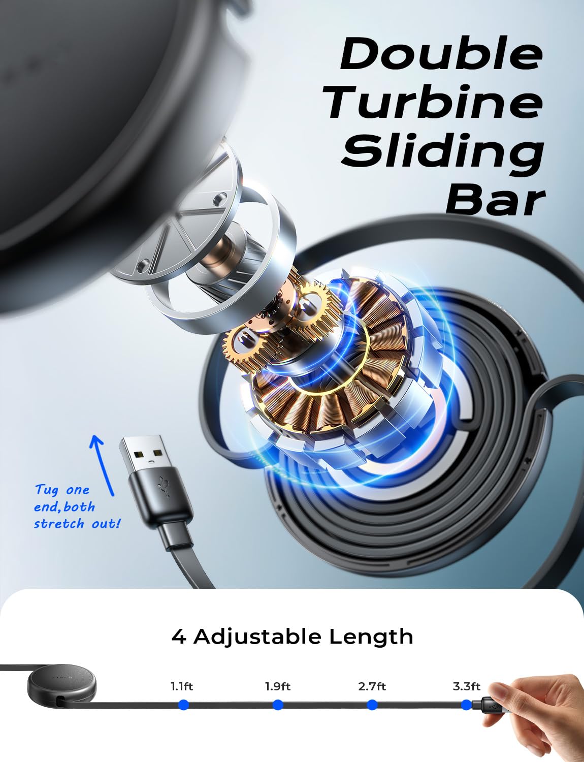 LISEN Multi Charging Cable, 3 in 1 Charging Cable, Retractable Car Charger with Type C/L/Micro USB Ports for iPhone 16 15 14 Pro Max/Samsung Galaxy S25/PS/Kindle, Multi Chargers for All Devices - Image 6