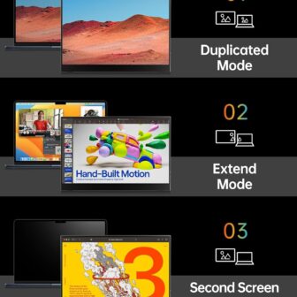 VILVA Portable-Monitor-for-Laptop - 15.6'' 1080P FHD IPS Display USB-C HDMI Portable Monitor for Laptop with Cover and Speakers External Monitor for Laptop/PC/Mac/Phone/Xbox Switch/PS4/ - Image 4