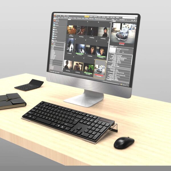 Acrylic Tilted Computer Keyboard Stand for Ergonomic Typing, Keyboard Tray Holder with Silicone Non-Slip Case, Clear - Image 7
