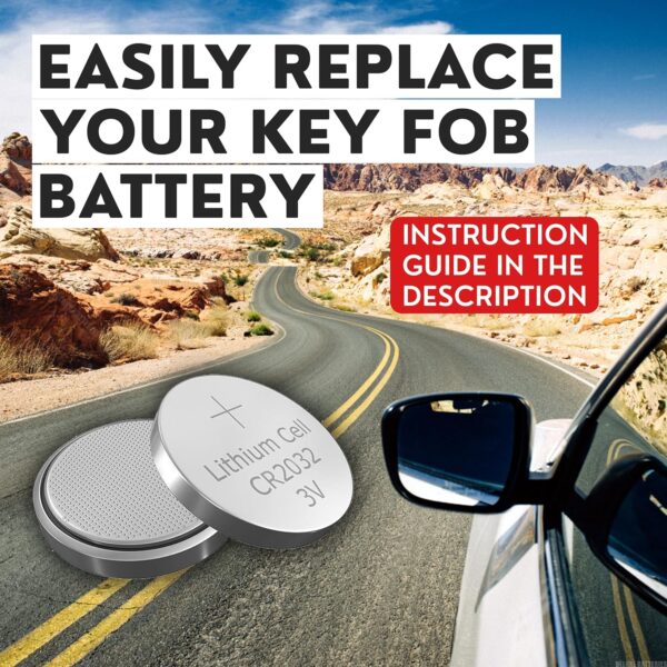 Key Fob Replacement Batteries for Nissan (Rogue Altima Sentra Versa Pathfinder Murano Maxima Kicks Titan Frontier Infiniti Armada Leaf Juke Quest) Smart Remote (Pack of 2) (Check Fitment Guide) - Image 6