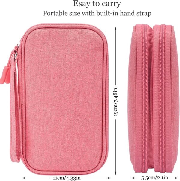 Electronic Organizer Travel USB Cable Accessories Bag/Case,Waterproof for Power Bank,Charging Cords,Chargers,Mouse,Earphones Flash Driver - Image 3