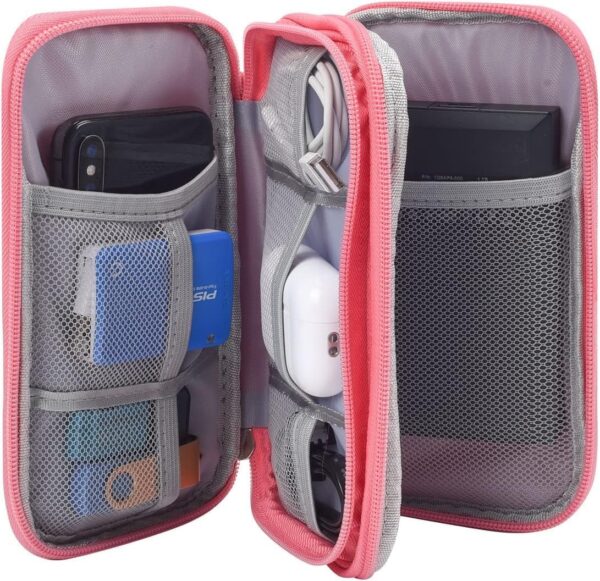 Electronic Organizer Travel USB Cable Accessories Bag/Case,Waterproof for Power Bank,Charging Cords,Chargers,Mouse,Earphones Flash Driver - Image 4