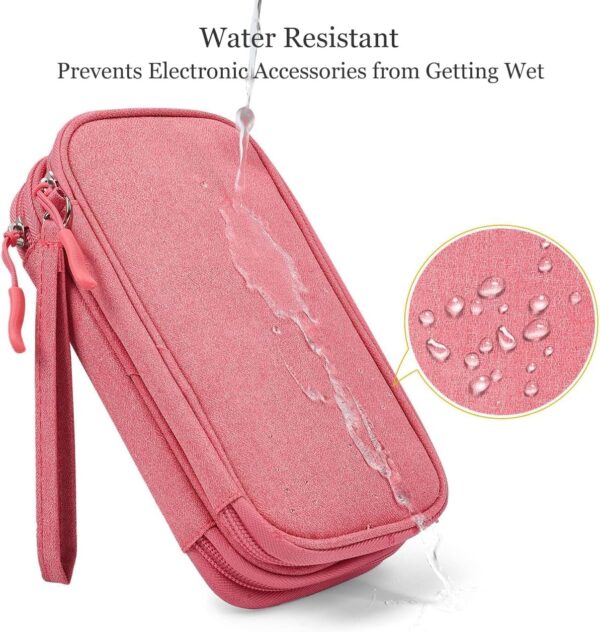 Electronic Organizer Travel USB Cable Accessories Bag/Case,Waterproof for Power Bank,Charging Cords,Chargers,Mouse,Earphones Flash Driver - Image 6
