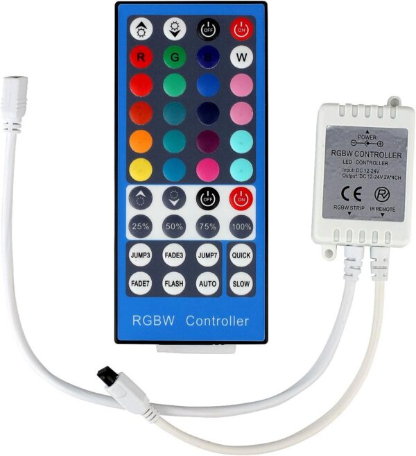 SUPERNIGHT RGBW LED Light Strip Remote Controller, 40 Keys IR Remote Controller Replacement for SMD 3528 5050 Flexible LED Strip Lights - Image 5