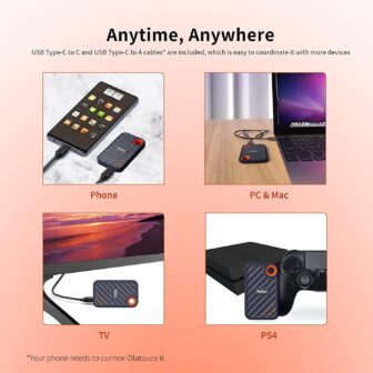 Netac 2TB Extreme Portable NVMe SSD Up to 2000MB/s Read 1700MB/s Write Speed USB 3.2 Gen.2 Business Travel Drive Essential External Solid State Drives Supports Win to Go, ZX20 - Image 4