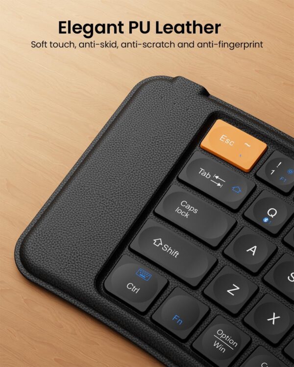 ProtoArc Ergonomic Foldable Keyboard, XK03 Split Folding Travel Bluetooth Keyboard, Ultra Slim, Portable for iPad, iPhone, Tablet, Laptop, PC - Image 9