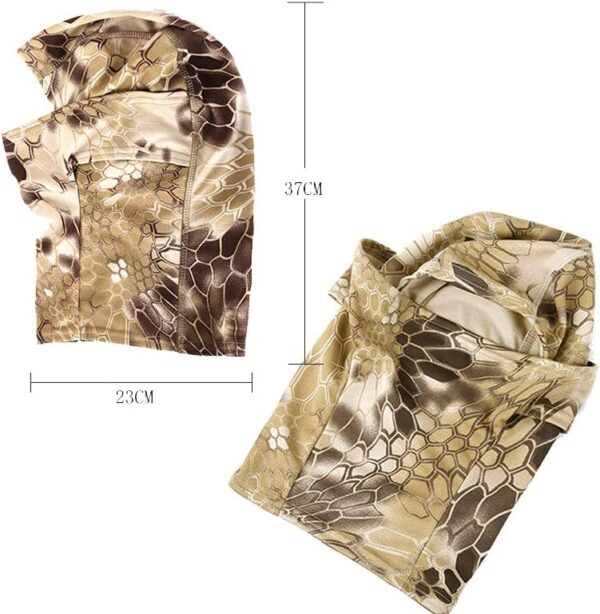 Outdoor Sports Airsoft Shooting Face Protection Gear Tactical Cycling Mask Tactical Camouflage Hood - Image 3