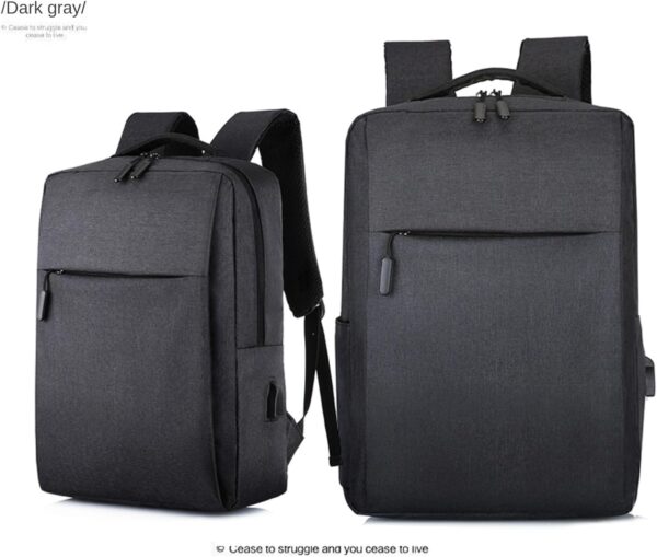 Ultimate Travel Laptop Backpack for Women & Men - 15.6 Inch Carry On Backpack with USB Charging, Waterproof & Anti-Theft Design | Work Backpack for Commuters, Business Trips, College Students (Black) - Image 6