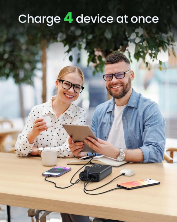 Power Bank Fast Charging 50000mAh - 22.5W Portable Charger USB C Quick Charge with 4 Outputs & 3 Inputs LED Display Huge Capacity External Battery Pack for iPhone, Samsung, iPad etc - Image 5