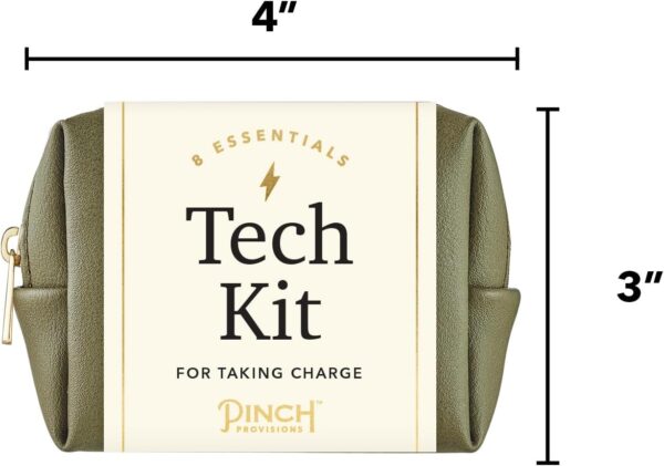 Pinch Provisions Mid-Size Tech Kit, Includes 8 Professional Technology Essentials, Perfect for Remote Work, Personal Office Accessories, & Gifting at Work (Olive) - Image 5