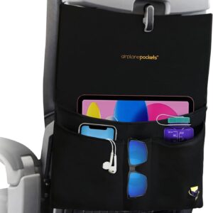 Airplane Pockets - Airplane Accessories - Plane Travel Essentials - Travel Organizer - Seat Storage Organizer - Air Travel Essentials - Seat Back Organizer - International Travel Must Haves