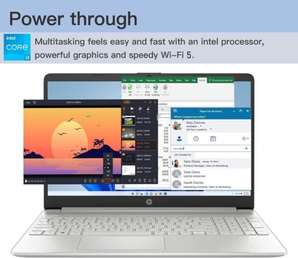 HP Laptop for Business and Student, 15.6" HD Touchscreen, Intel 6-Core i3-1215U Processor, 16GB RAM, 512GB SSD, lntel UHD Graphics, Windows 11 Home, with Microsoft Office Lifetime License - Image 4