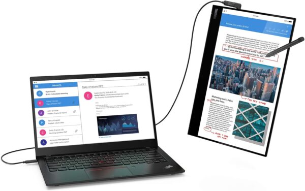 ThinkVision M14t USB-C Mobile Monitor with Touch Screen - Black - Image 12
