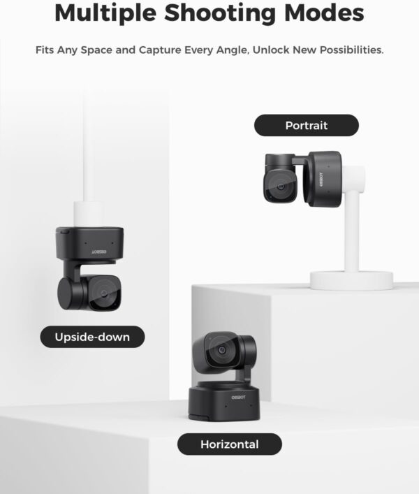OBSBOT Tiny SE 1080P 100FPS Webcam for PC, AI Tracking PTZ Streaming Camera with 1/2.8" Sensor, Gesture Control, Dual ISO, Staggered HDR, Web Camera for Desktop Computer, Laptop, Meeting, Video Calls - Image 9