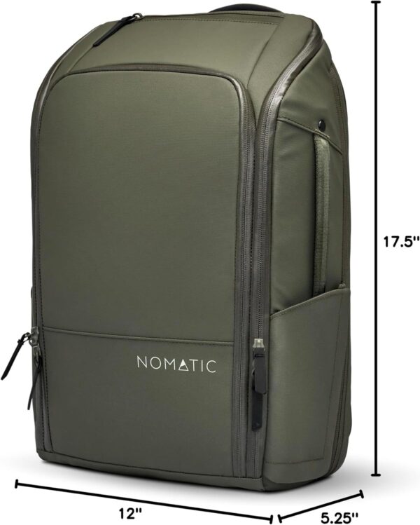 NOMATIC Backpack - 14L Water Resistant Anti Theft Backpack - Laptop Bag - Computer Backpack - Expandable Olive Backpack - Image 10