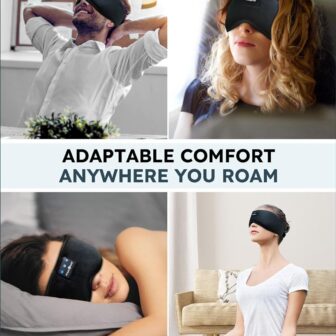 MUSICOZY Sleep Headphones, Bluetooth 5.4 Sleep Mask Headband Headphones Sleeping Eye Mask, Wireless Music Earbuds Earphones with HD Stereo Speakers for Side Sleepers, Cool Gadgets Unique Gift - Image 7