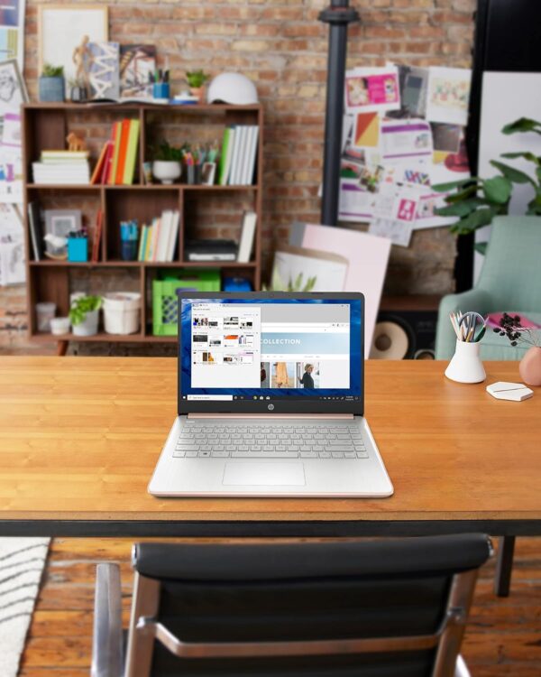 HP 14 Laptop, Intel Celeron N4020, 4 GB RAM, 64 GB Storage, 14-inch Micro-edge HD Display, Windows 11 Home, Thin & Portable, 4K Graphics, One Year of Microsoft 365 (14-dq0030nr, Pale Rose Gold) - Image 8