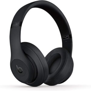 Beats Studio3 Wireless Noise Cancelling Over-Ear Headphones - Apple W1 Headphone Chip, Class 1 Bluetooth, 22 Hours of Listening Time, Built-in Microphone - Matte Black