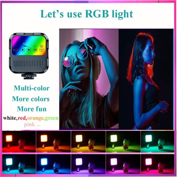 for iPhone Vlogging Kit, Vlogging Kit for Andriod Phone with Two Tripods RGB Light Lavalier Microphone Remote for YouTube Tiktok Content Creator (Total Height 20 in to 50 in) - Image 4