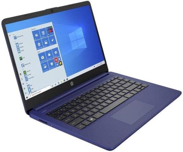 HP 14 Laptop, Intel Celeron N4020, 4 GB RAM, 64 GB Storage, 14-inch Micro-edge HD Display, Windows 11 Home, Thin & Portable, 4K Graphics, One Year of Microsoft 365 (14-dq0010nr, Indigo Blue)