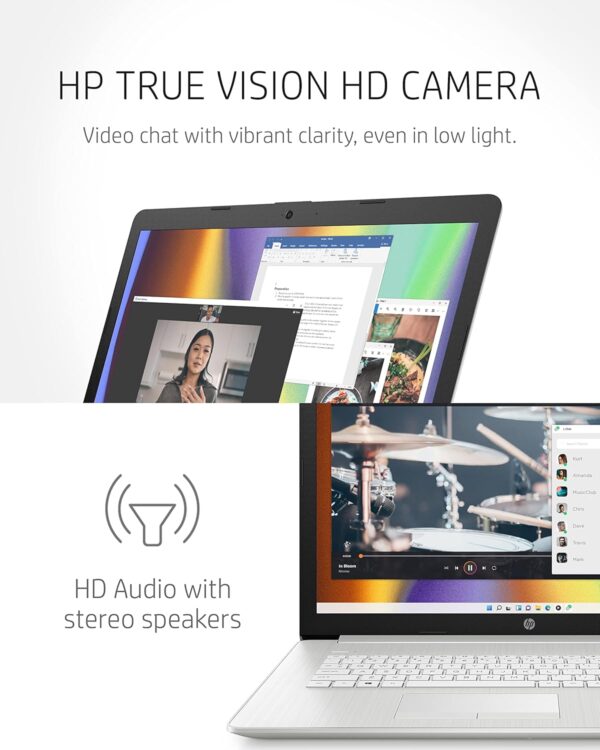 HP 17 Laptop PC, 11 Generation Intel Core, 4 GB RAM, 256 GB SSD, UHD Graphics, 17.3" HD+ Display, Windows 11 Home, Wi-Fi & Bluetooth Combo, 7 Ports, Long Battery Life, HD Webcam (17-by4025nr, 2022) - Image 6