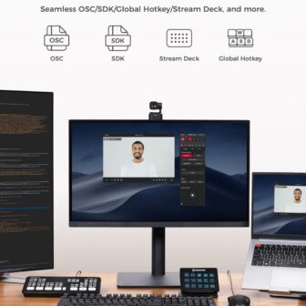 OBSBOT Tiny 2 Lite 4K Webcam for PC, AI Tracking PTZ Streaming Camera with 1/2" Sensor, Gesture Control, 60 FPS, HDR, Microphones, Web Camera for Desktop Computer, Laptop, Meeting, Video Calls, etc. - Image 8