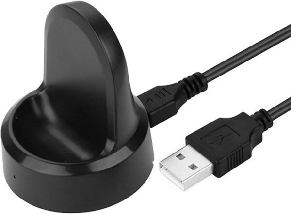 Threeeggs Compatible with Gear S3 Charger, Replacement Charging Cradle Dock Cable for Samsung Gear S3 Classic/Frontier Smart Watch (Black) - Image 3