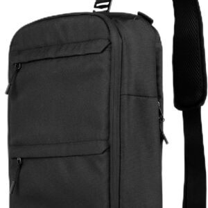 ANIMO9 Slim Sling Backpack for Men – Crossbody Daypack for Digital Nomads & Commuters, Fits 14" MacBook Pro M4 – Travel Chest Bag, EDC Shoulder Pack for Work, City Life, Daily Carry (S Size)
