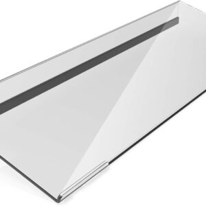 Acrylic Tilted Computer Keyboard Stand for Ergonomic Typing, Keyboard Tray Holder with Silicone Non-Slip Case, Clear