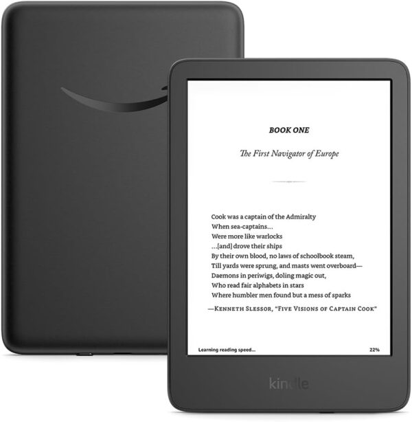 Amazon Kindle (16 GB) - Lightest and most compact Kindle, now with faster page turns, and higher contrast ratio, for an enhanced reading experience - Black - Image 2