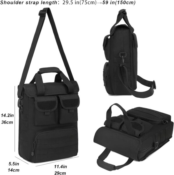 ArcEnCiel 12.9-14 Inch Laptop Tactical Messenger Bag Men MOLLE Sling Pack Briefcase Gear Handbags Utility Carry Satchel - Image 2