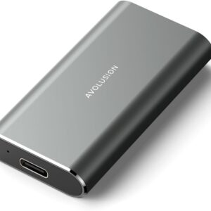 Avolusion S1 1TB Portable SSD - Up to 1000MB/s - PC and Mac - USB 3.2 USB-C External Solid State Drive - S1-SSD-T1, Durable Aluminum Built