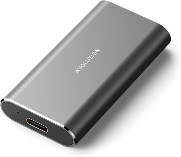 Avolusion S1 1TB Portable SSD - Up to 1000MB/s - PC and Mac - USB 3.2 USB-C External Solid State Drive - S1-SSD-T1, Durable Aluminum Built