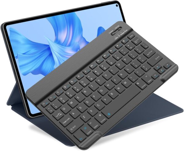 Bluetooth Keyboard for iPad 10th Generation, iPad Pro 13/12/11/10/9/8/7 inch, iPad Air 13/11th Gen, iPad mini, Samsung Xiaomi Tablets, etc. - Slim Wireless Portable Travel Office Computer Accessories
