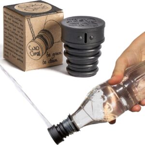 CuloClean Portable Bidet for Toilet, Travel, Hiking or Camping. Compatible with Every Bottle. Ultralight (12g, 0.42 oz). (CuloClean, 1pcs Black)