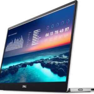 Dell 14-Inch FHD LED Portable Monitor with Dual-Screen Productivity, in-Plane Switching, USB-C Connectivity, Low Blue Light, and Display Manager Software