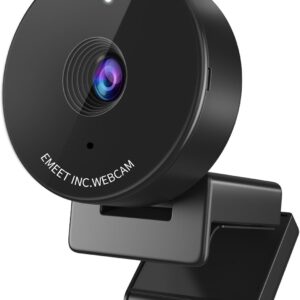 EMEET 1080P Webcam - USB Webcam with Microphone & Physical Privacy Cover, Noise-Canceling Mic, Auto Light Correction, Fixed Focus, C950 Ultra Web Cam w/ 70°View for Meeting/Online Classes/Zoom/YouTube