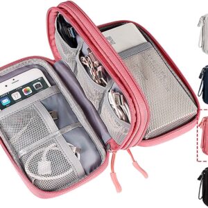 Electronic Organizer Travel USB Cable Accessories Bag/Case,Waterproof for Power Bank,Charging Cords,Chargers,Mouse,Earphones Flash Driver