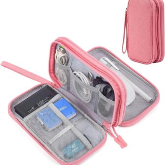 Electronic Organizer Travel USB Cable Accessories Bag/Case,Waterproof for Power Bank,Charging Cords,Chargers,Mouse,Earphones Flash Driver - Image 2