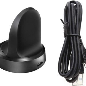 Emilydeals for Gear S3 Charger, Replacement Charging Cradle Dock for Samsung Gear S3 Classic/Frontier Smart Watch (Black)