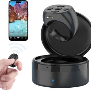 Fingertip Wireless Bluetooth Remote Control-Upgrades Remote Tiktok Scrolling Ring Page Turner TIK tok Scrolling Rings for Camera,Bbluetooth Remotes Scrollings Ring