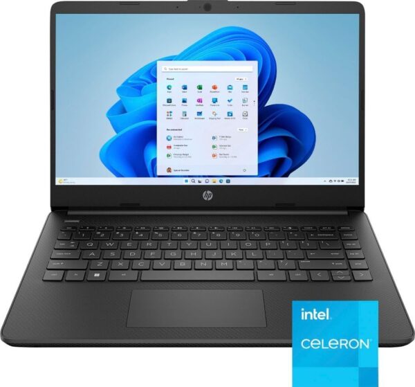 HP 14 Premium HD Portable Laptop Computer Students Business, Quad-Core Intel Celeron Processor, 8GB RAM, 256GB Storage(128GB eMMC+128GB Ghost Manta SD Card), 1 Year Office 365, HDMI, Win 11 - Image 2